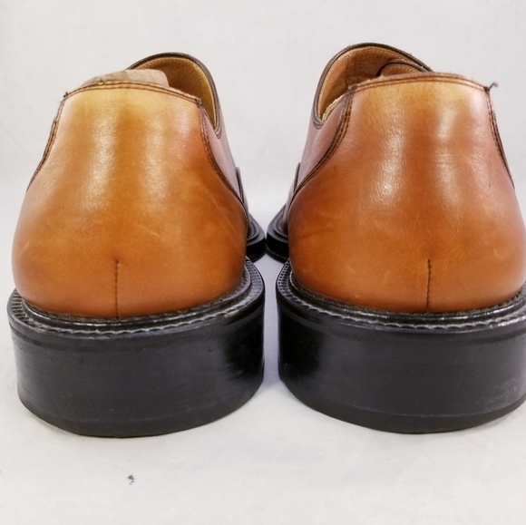 MAGNANNI MEN SHOES LOAFERS MONK BUCKLE STRAP WHISKEY COLOR SIZE 10.5 M - Picture 9 of 10